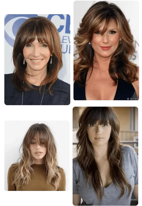 Frisuren Mittellang Stufig mit Pony ab 50 **Neueste Ideen Frisuren Frisuren Mittellang 