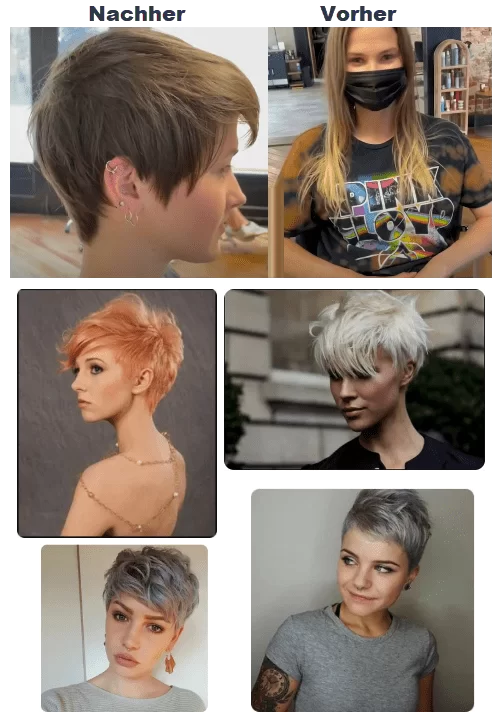 Typveränderung Lange Haare Kurze Haare Vorher Nachher | *Verwandlung* Frisuren Frisuren Damen Kurzhaarfrisuren 