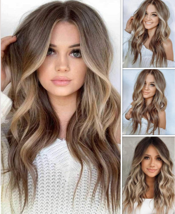 Braune Lange Haare Mit Blonden Strähnen Braune Haare mit Blonden Strähnen +20 Neueste Ideen – Frisuren