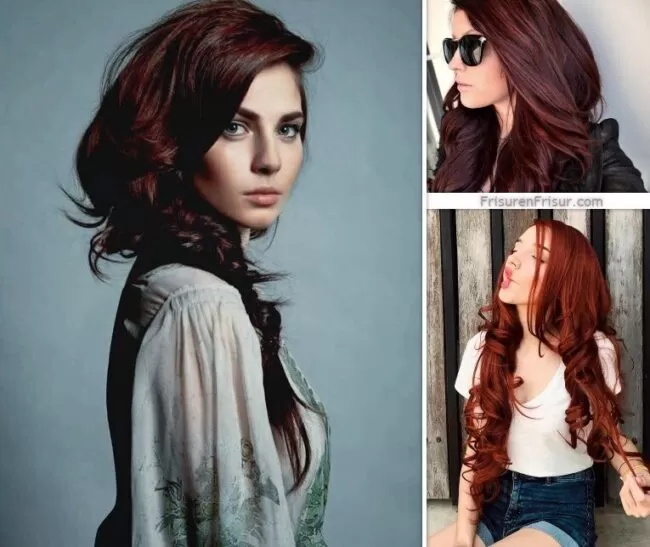 Dunkelrote Haare - Der Look, Der Alle Blicke Auf Sich Zieht - *2023* Frisuren Haarfarben 
