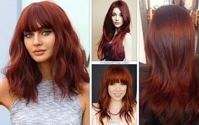 Dunkelrote Haare - Der Look, Der Alle Blicke Auf Sich Zieht - *2023* Frisuren Haarfarben 