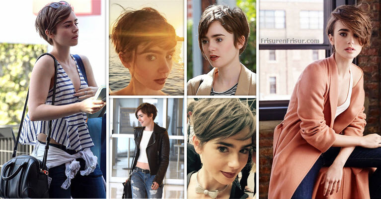 Lily Collins Kurze Haare