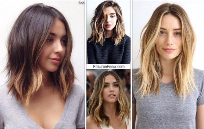 Long Bob für dünnes Haar 