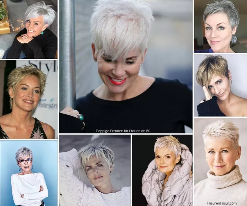 Peppige Frisuren für Frauen ab 50 **Trendy Looks für Jeden Stil** Peppige Frisuren für Frauen ab 50 **Trendy Looks für Jeden Stil** Frisuren Damen