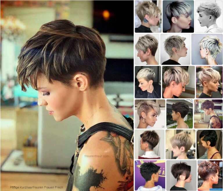 Dunnes Haar Fransig Pfiffige Kurzhaarfrisuren Frauen Frech