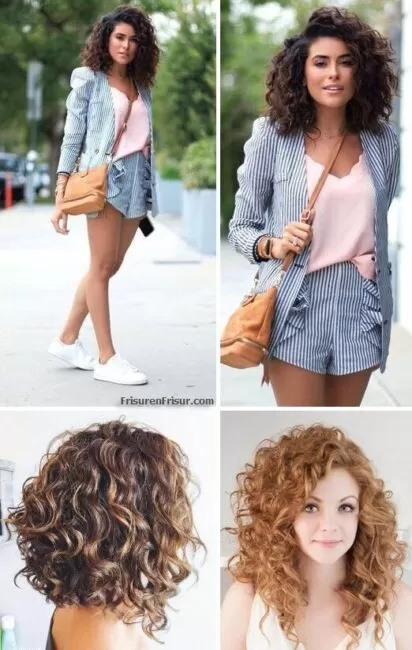 Schulterlange Frisuren für Naturlocken *Die Schönsten Styles und Tipps* Frisuren Lockige Haare Mittellange Haare 