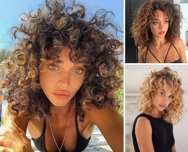 Schulterlange Frisuren für Naturlocken *Die Schönsten Styles und Tipps* Frisuren Lockige Haare Mittellange Haare 