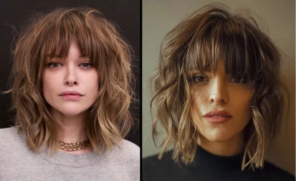 Mittellang Bob Frisur mit Locken und Lockiges Haar *Tipps & Tricks* Bob Frisuren Lockige Haare Mittellange Haare 