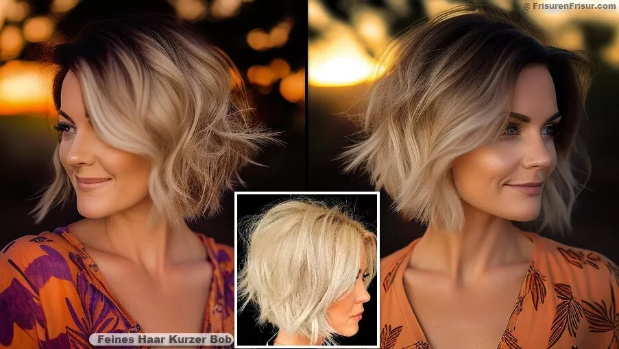 Feines Haar Trifft Kurzer Bob *Beste aus beiden Welten Kombiniert* Bob Frisuren Kurzhaarfrisuren 