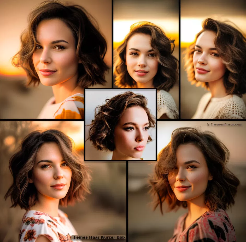 Feines Haar Trifft Kurzer Bob *Beste aus beiden Welten Kombiniert* Bob Frisuren Kurzhaarfrisuren 