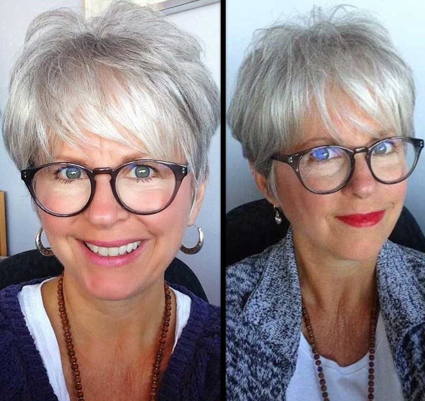 Stylische Frisuren ab 50 mit Brille | *Tipps für Einen Jüngeren Look* Frisuren Damen 