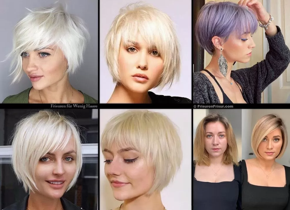 Frisuren für Wenig Haare *Tanya Diva's Tipps und Tricks* Frisuren Damen Kurzhaarfrisuren 