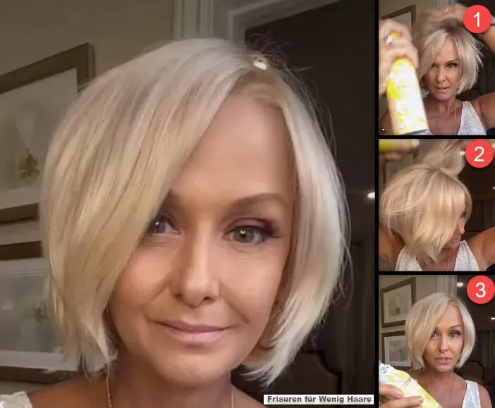 Frisuren für Wenig Haare *Tanya Diva's Tipps und Tricks* Frisuren Damen Kurzhaarfrisuren 