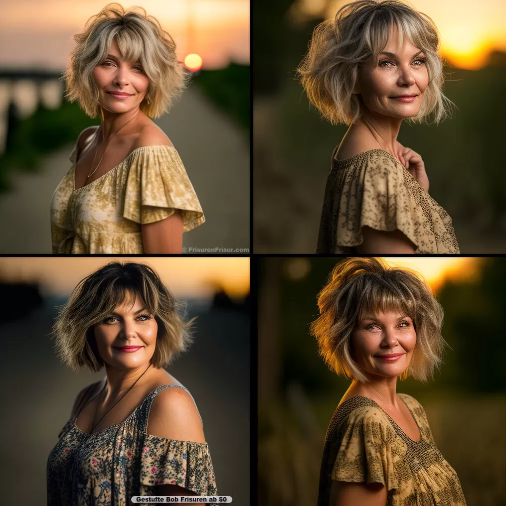 Bob Frisuren Gestuft ab 50 *Neue Trends & Jüngerer Look* Bob Frisuren Frisuren Damen 