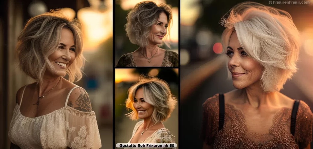 Bob Frisuren Gestuft ab 50 *Neue Trends & Jüngerer Look* Bob Frisuren Frisuren Damen 