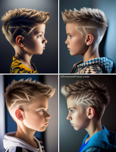 Kurz Coole Jungs Frisuren *Trendy Kurzhaarfrisuren für Jungen 2023* Jungs Frisuren 