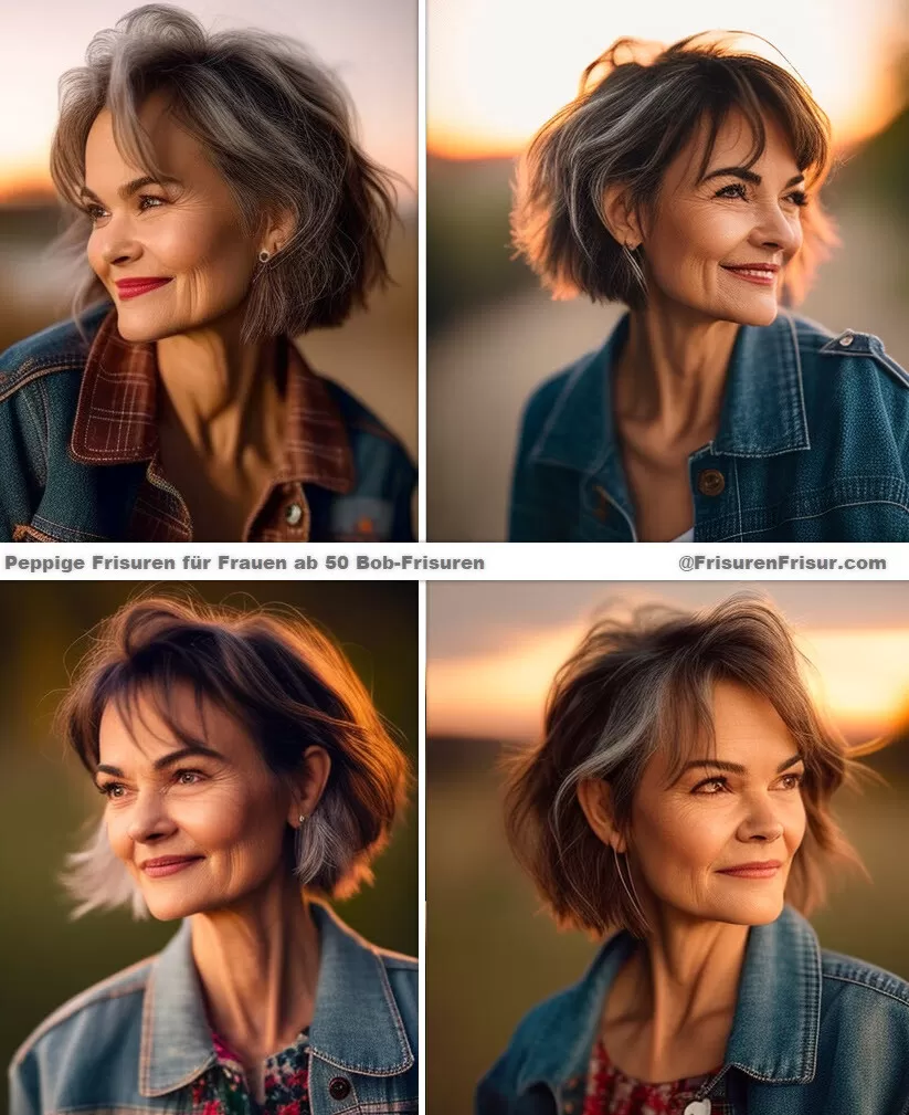 Peppige Frisuren für Frauen ab 50 *Auffrischen Sie Ihren Look! 2023* Frisuren Damen 