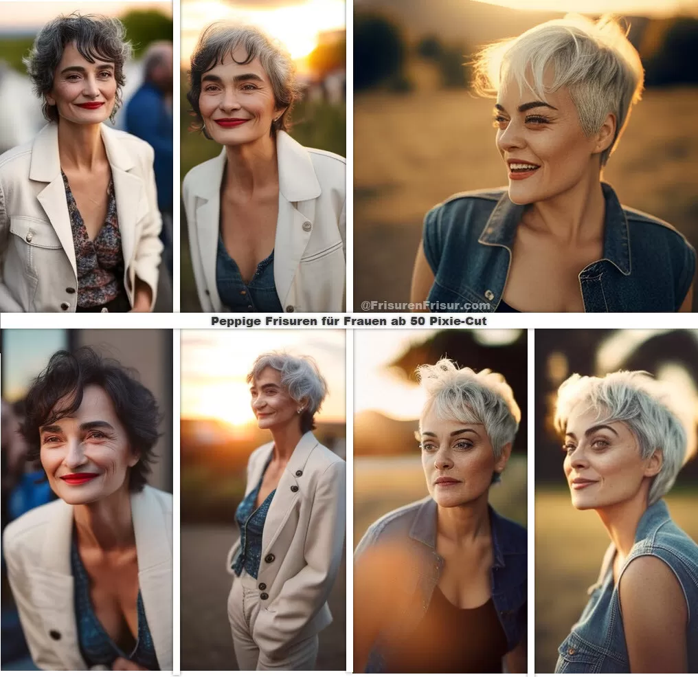 Peppige Frisuren für Frauen ab 50 *Auffrischen Sie Ihren Look! 2023* Frisuren Damen 