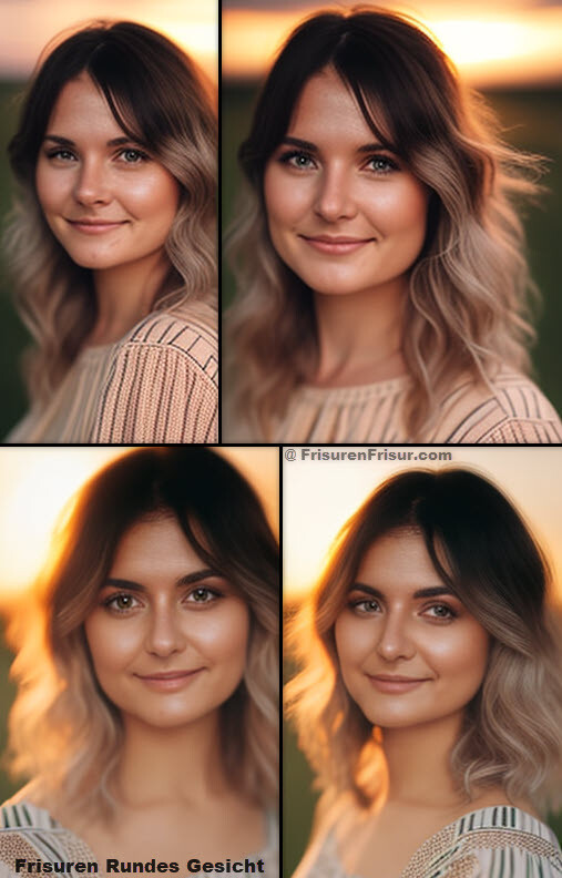 Frisuren für Rundes Gesicht: Vorher-Nachher Verwandlungen! Frisuren Damen 
