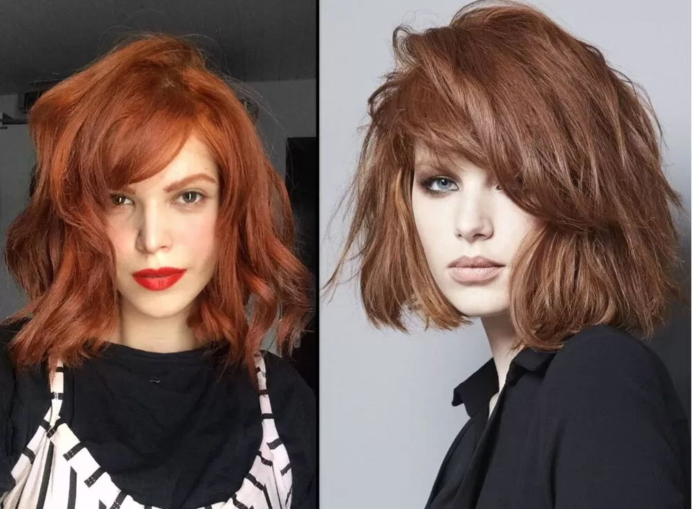 Gestufter Long Bob mit Schrägem Pony *Ein unverzichtbarer Trend!* Bob Frisuren Frisuren 