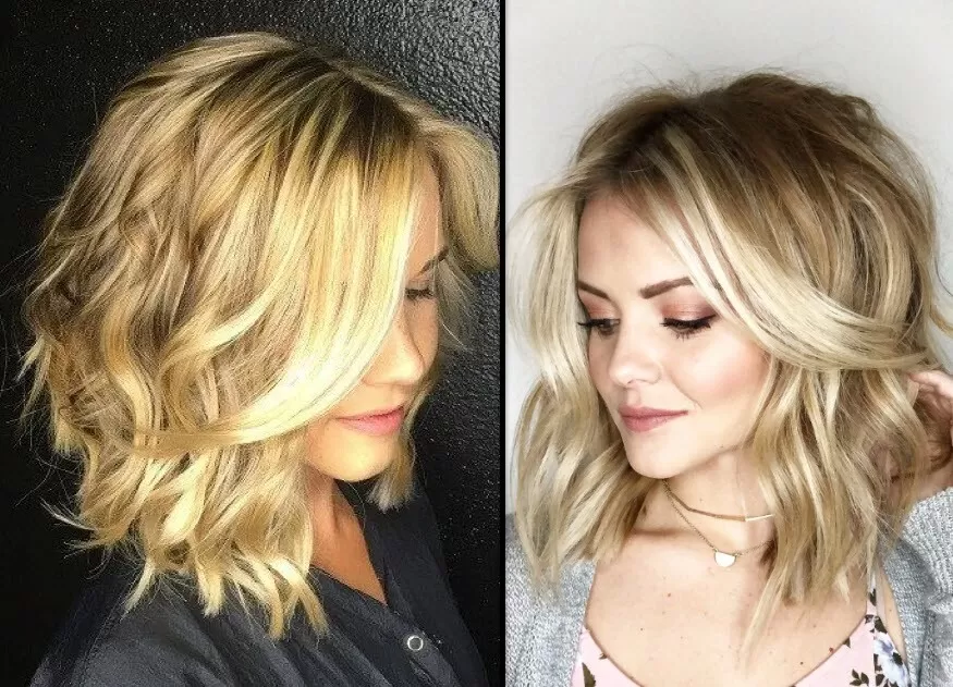 Gestufter Long Bob mit Schrägem Pony *Ein unverzichtbarer Trend!* Bob Frisuren Frisuren 