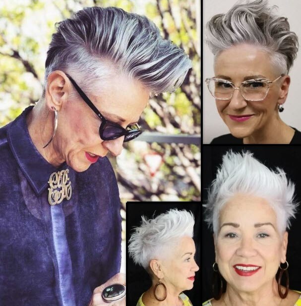 Frisuren Für Graue Haare ab 60 | *Jünger Aussehen Mit*! Frisuren Frisuren Damen Kurzhaarfrisuren Mittellange Haare 