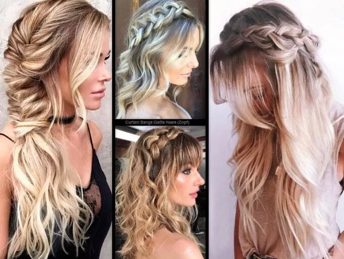 Curtain Bangs Glatte Haare | *Der Trendige Vorhang Pony* Frisuren Damen 