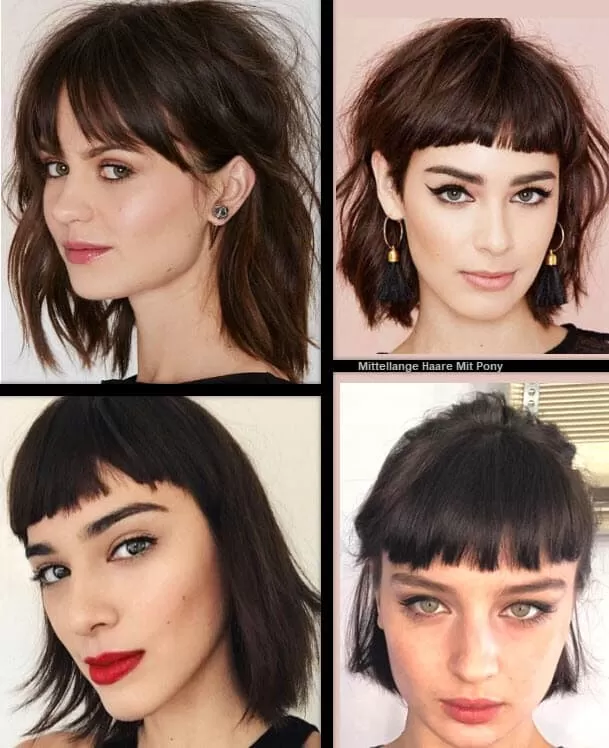 Mittellange Haare mit Pony | *Dein Guide für den Trendlook* Frisuren Mittellange Haare 
