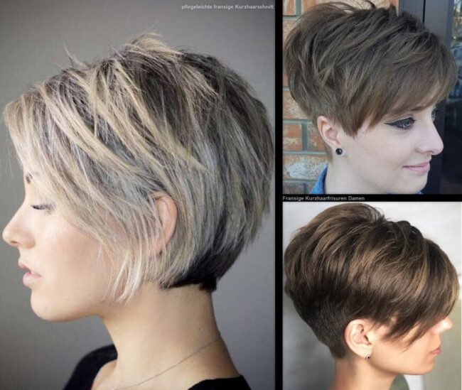 Spannende Kurzhaarfrisuren Ohren Bedeckt Fotos