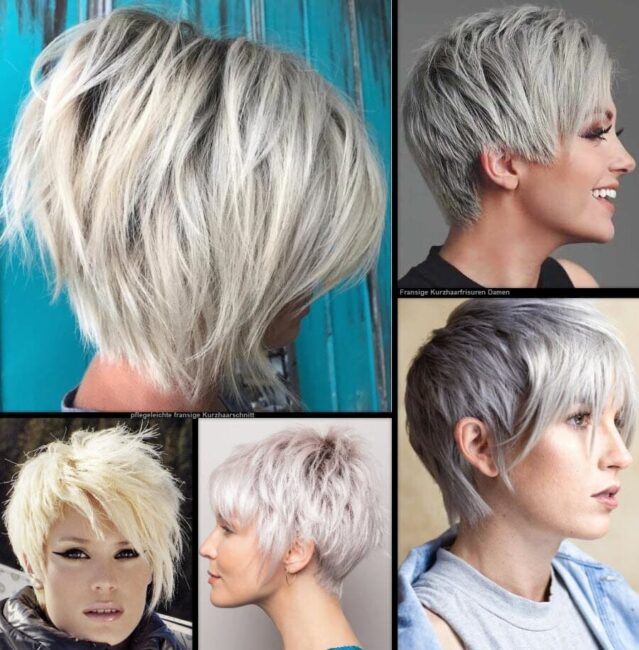 Fransige Kurzhaarfrisuren Damen