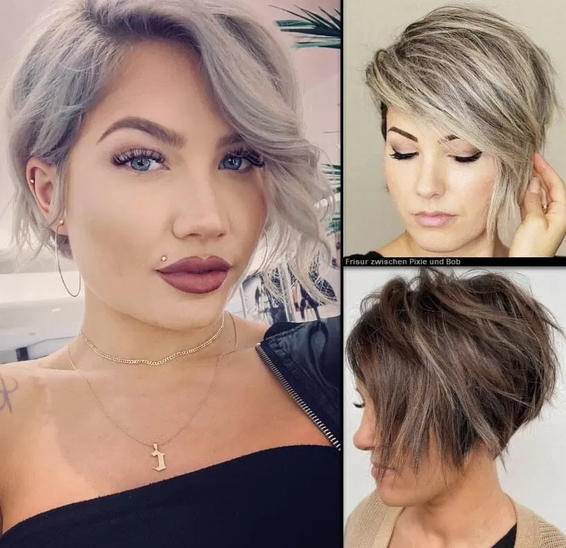 Frisur zwischen Pixie und Bob | *Inspirationen & DIY-Schnitt!* Frisuren Damen Kurzhaarfrisuren 