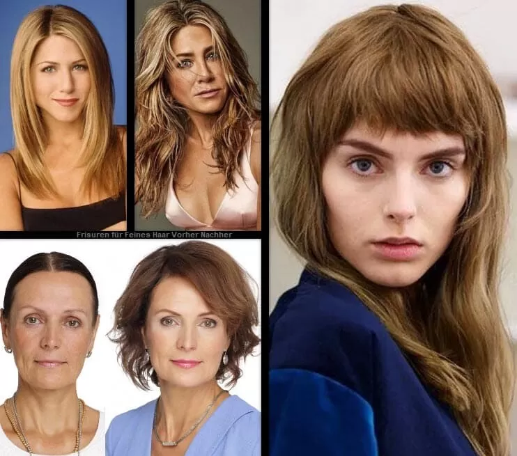 Frisuren für Feines Haar Vorher Nachher | **Wunder Erleben** Frisuren Frisuren Damen 