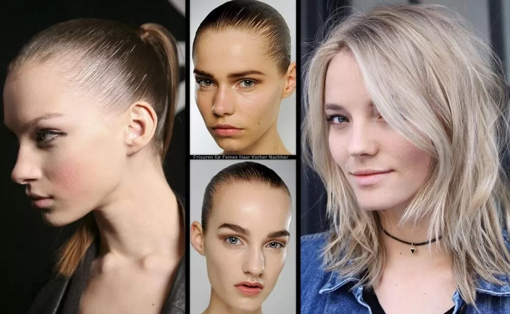 Frisuren für Feines Haar Vorher Nachher | **Wunder Erleben** Frisuren Frisuren Damen 