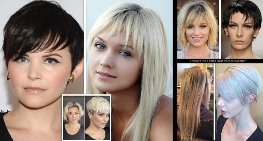 Frisuren für Feines Haar Vorher Nachher | **Wunder Erleben** Frisuren Frisuren Damen 