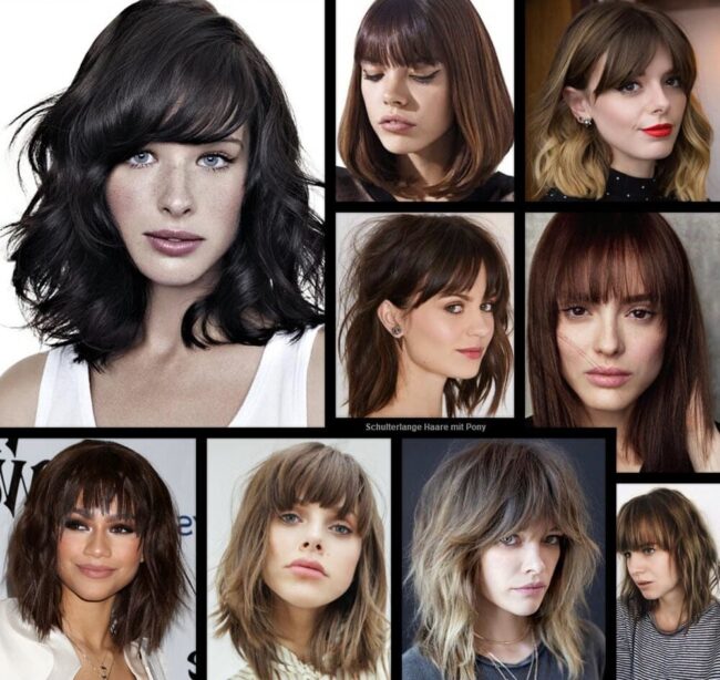 Schulterlange Haare Mit Pony Und Brille Schulterlange Haare mit Pony | **Ihr Weg zum Traumlook** – Frisuren