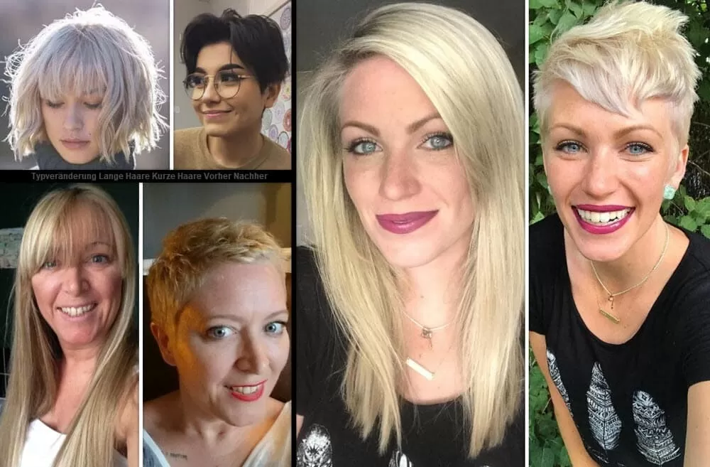 Typveränderung Lange Haare Kurze Haare Vorher Nachher | *Verwandlung* Frisuren Frisuren Damen Kurzhaarfrisuren 