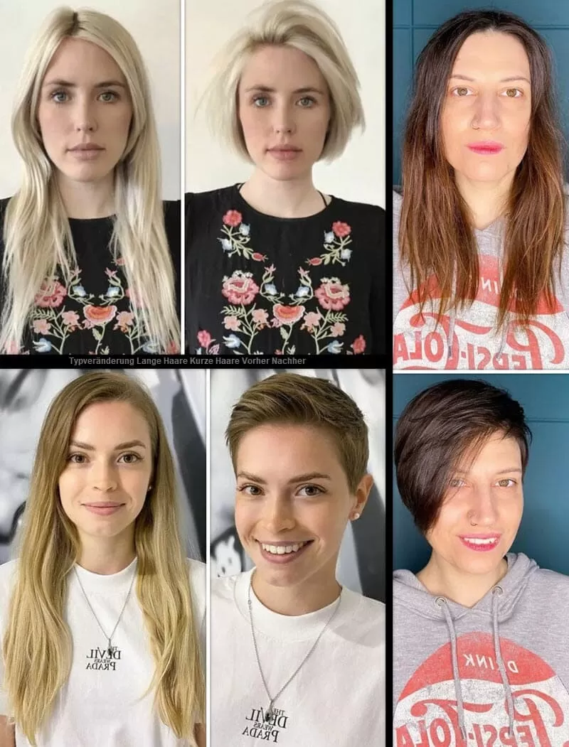 Typveränderung Lange Haare Kurze Haare Vorher Nachher | *Verwandlung* Frisuren Frisuren Damen Kurzhaarfrisuren 