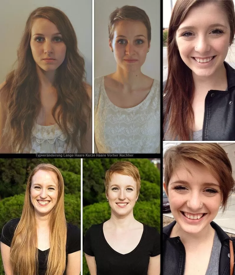 Typveränderung Lange Haare Kurze Haare Vorher Nachher | *Verwandlung* Frisuren Frisuren Damen Kurzhaarfrisuren 