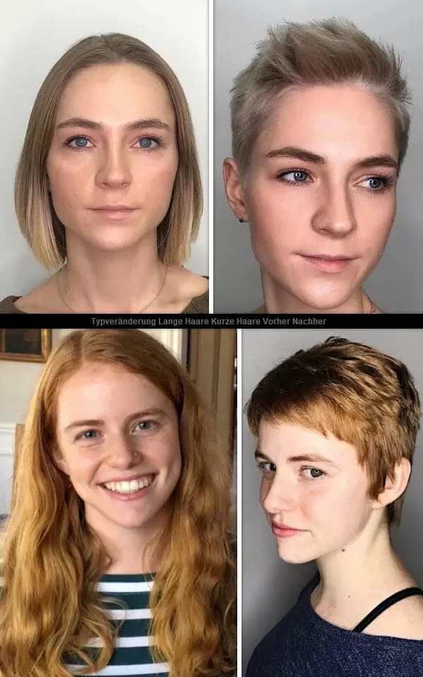 Typveränderung Lange Haare Kurze Haare Vorher Nachher | *Verwandlung* Frisuren Frisuren Damen Kurzhaarfrisuren 