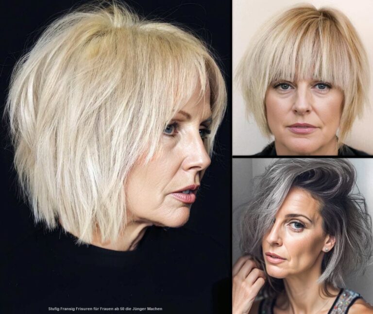 Frisuren Die Jünger Machen Für Frauen Ab 50 Stufig Fransig Frisuren für Frauen ab 50 die Jünger Machen | *2023