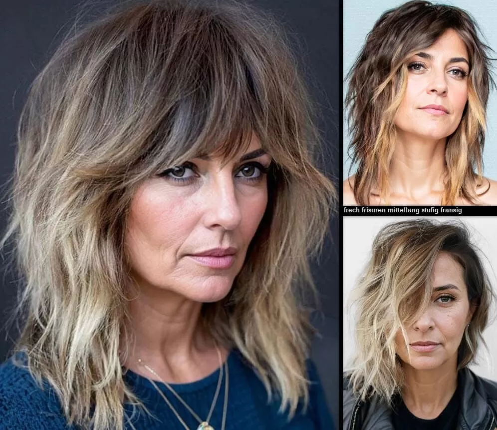Frech Frisuren Mittellang Stufig Fransig (Der neue Trend in 2023!) Frisuren Mittellang Mittellange Haare 