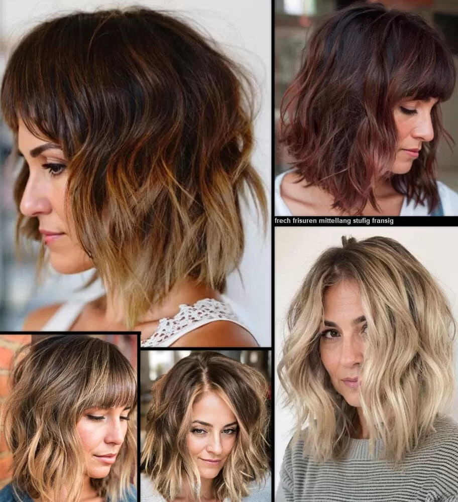 Frech Frisuren Mittellang Stufig Fransig (Der neue Trend in 2023!) Frisuren Mittellang Mittellange Haare 