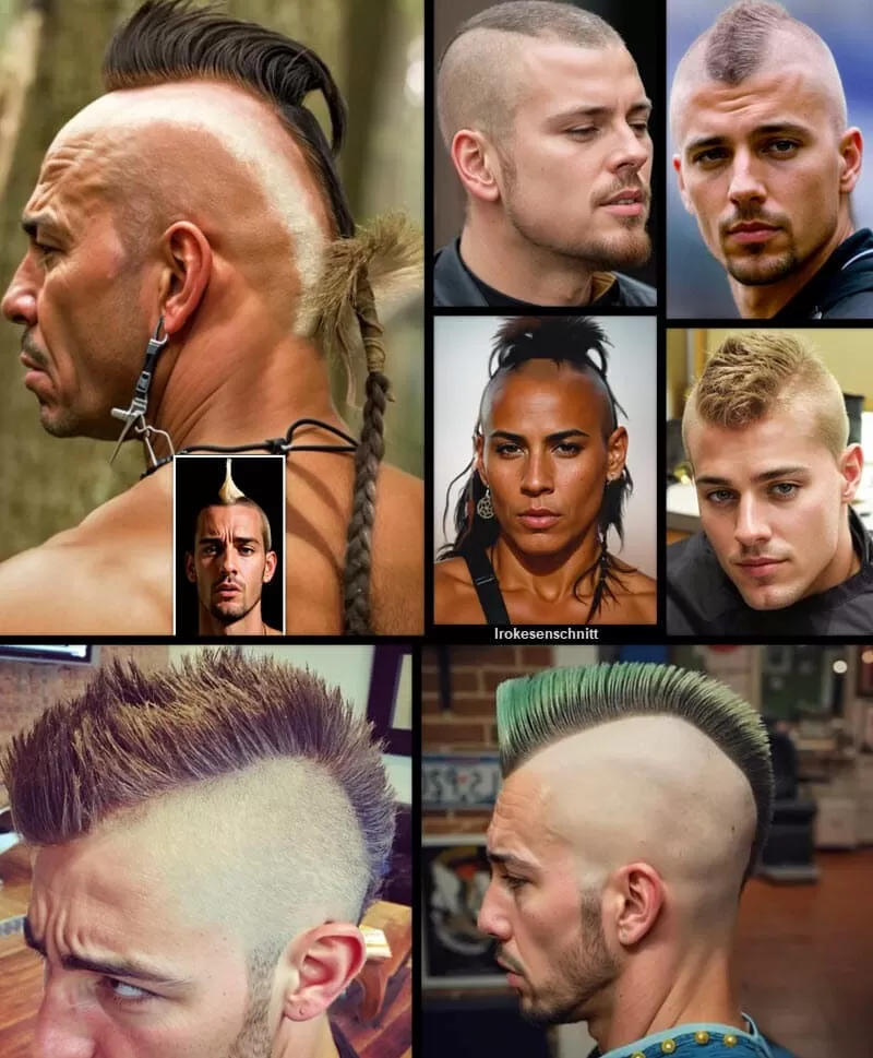 Irokesenschnitt | *Rebellion und Geschichte in einem Haarschnitt* Herren Frisuren 