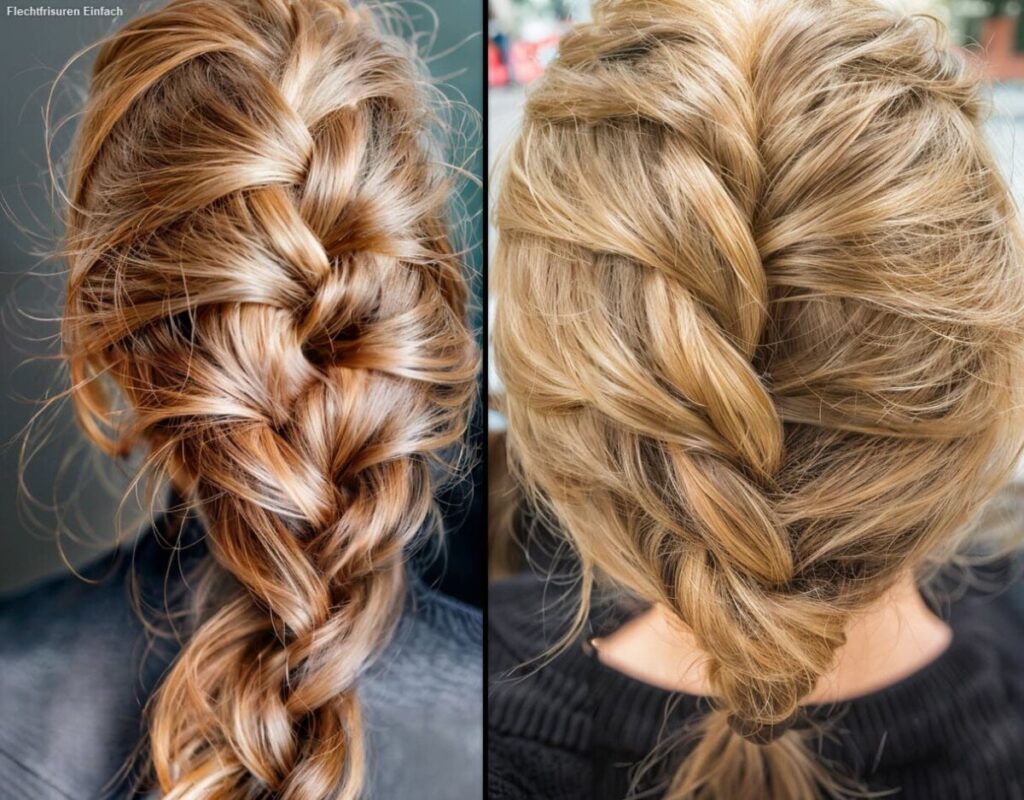 Spannende Flechtfrisur Fr Dnne Haare Ebenbild