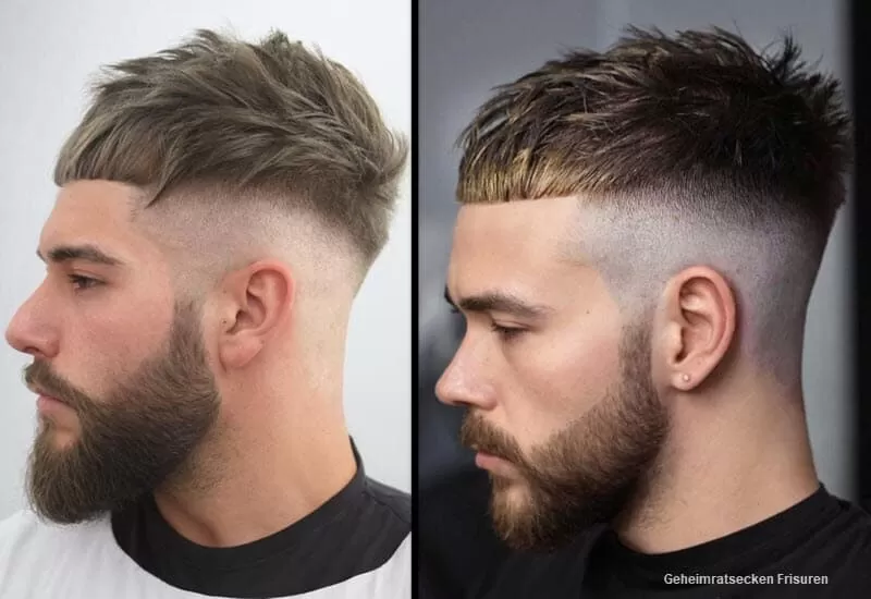 Geheimratsecken Frisuren (Tarnen Sie Kahlheit Geschickt!) Herren Frisuren 